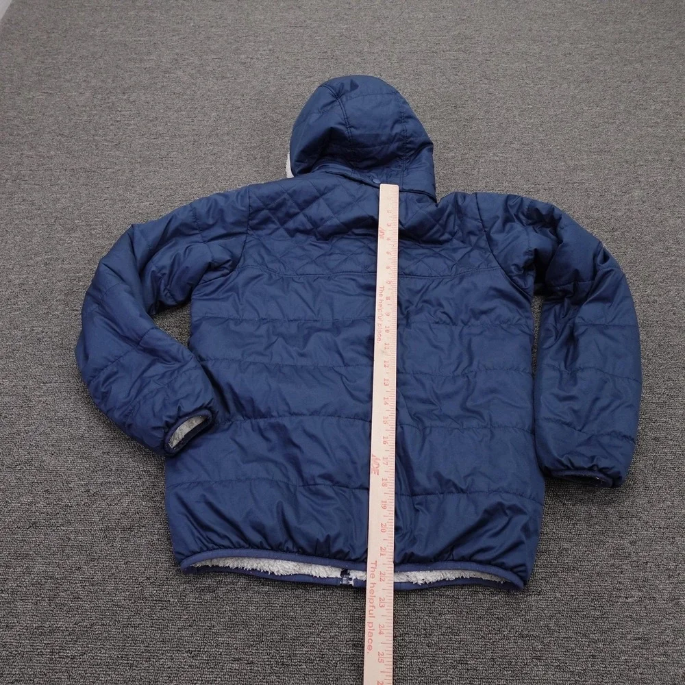 Patagonia Puffer Jacket Girls XL 14 Blue Reversible Dream Song Hoody 68180